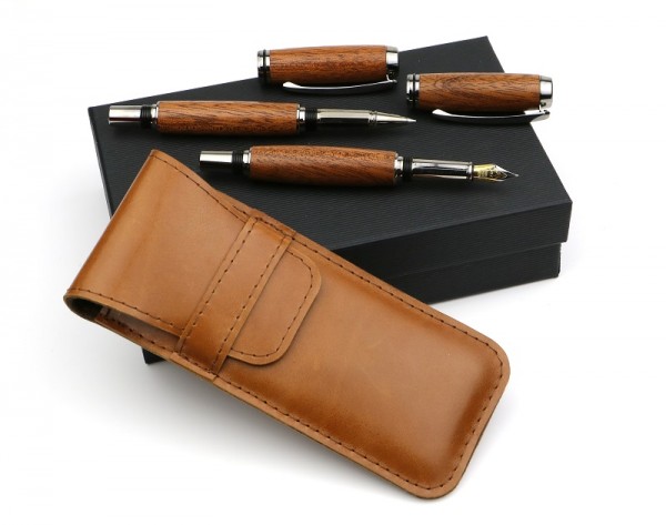 Set Füller Rollerball Mahagoni leder etui hell braun.jpg