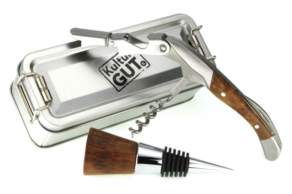 Weinrebe Flaschenverschluß Dekantiermesser in Klappbox S.jpg