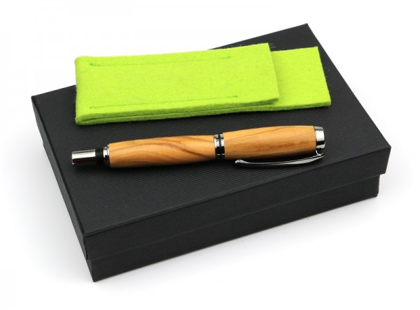 Set Füller Olive grünes Filzetui.jpg