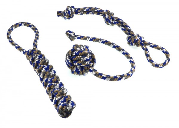 3er set Hundespielzeug Affenfaust Dummy Zugtau grau weiß beige blau 8 mm.jpg